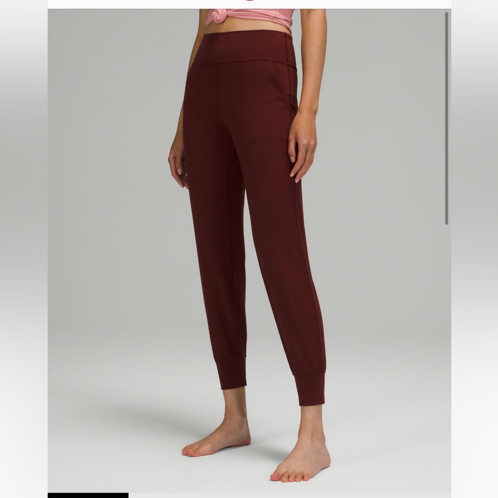 LULULEMON Align jogger 28” red merlot size 0 full lengh new